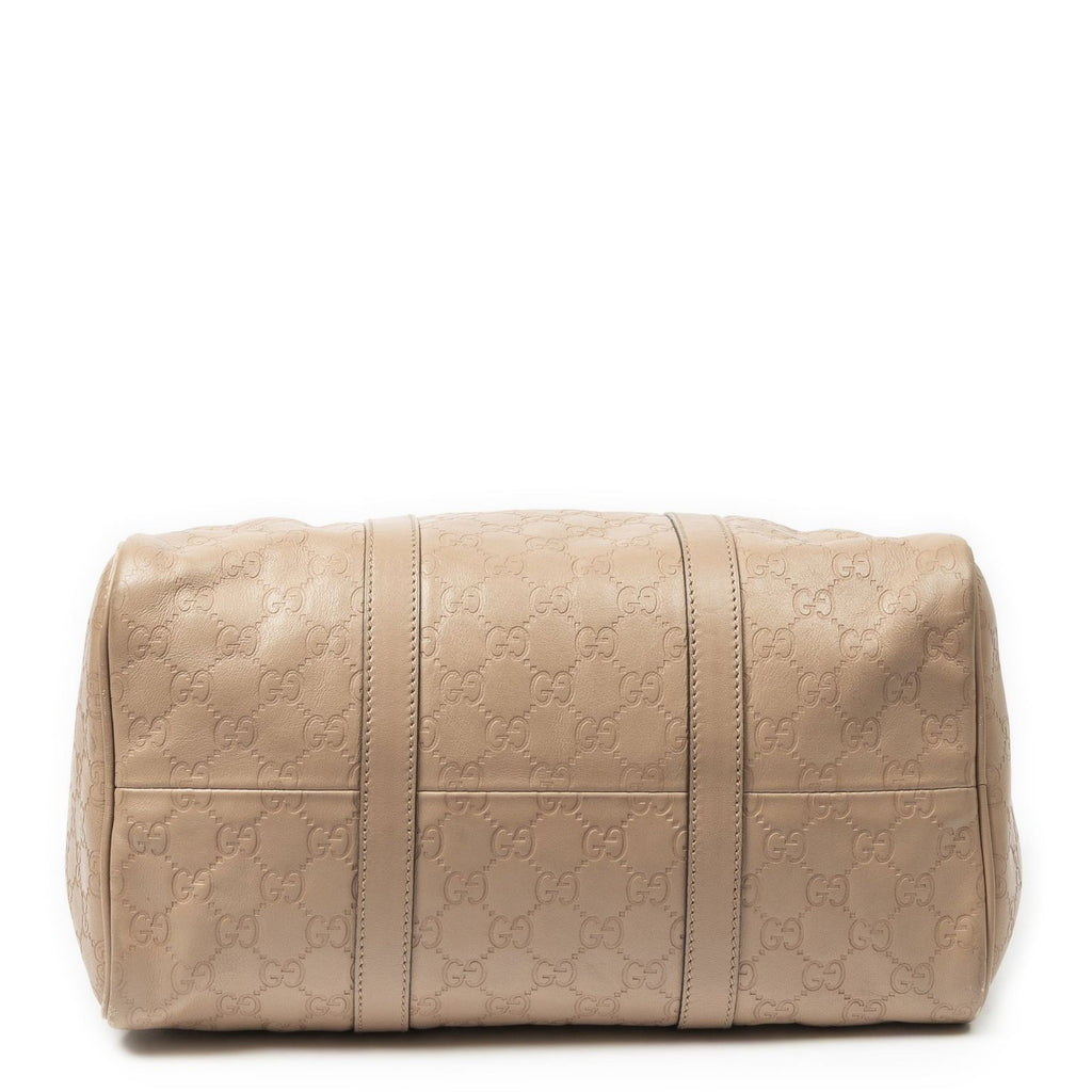 Gucci Medium Boston Beige Guccissima Handbag — view 6
