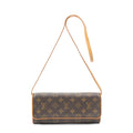 Louis Vuitton Twin Brown Monogram Canvas Shoulder Bag