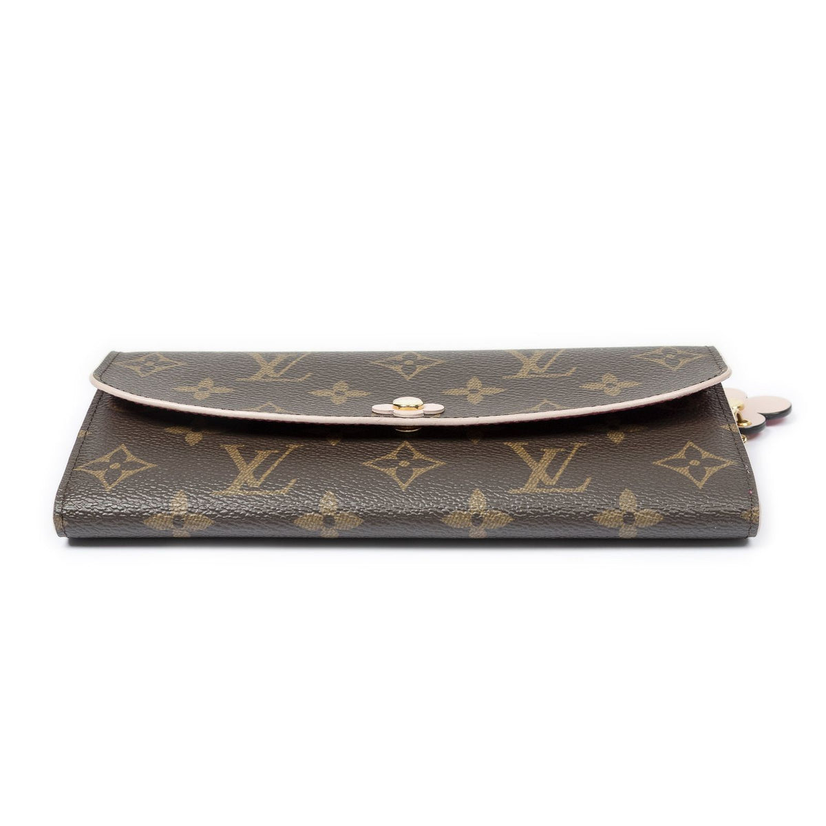 Louis Vuitton Flower Emilie Wallet Brown Pink Monogram Canvas — view 3