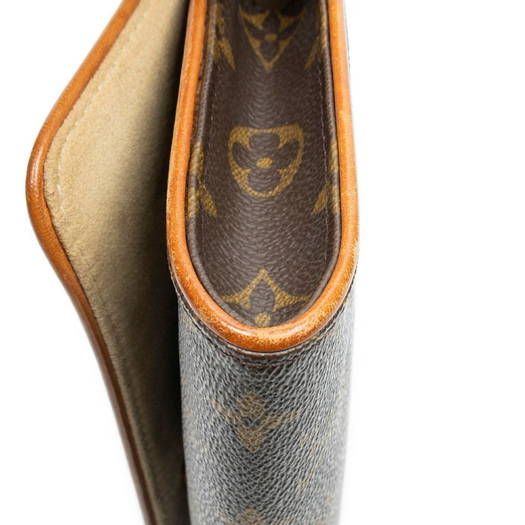 Louis Vuitton Twin Brown Monogram Canvas Shoulder Bag — view 7