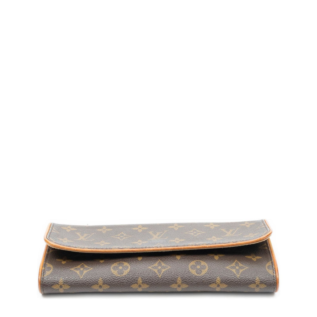Louis Vuitton Twin Brown Monogram Canvas Shoulder Bag — view 6