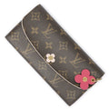Louis Vuitton Flower Emilie Wallet Brown Pink Monogram Canvas