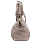Fendi Medium Peekaboo Gray Selleria Leather Handbag — view 4