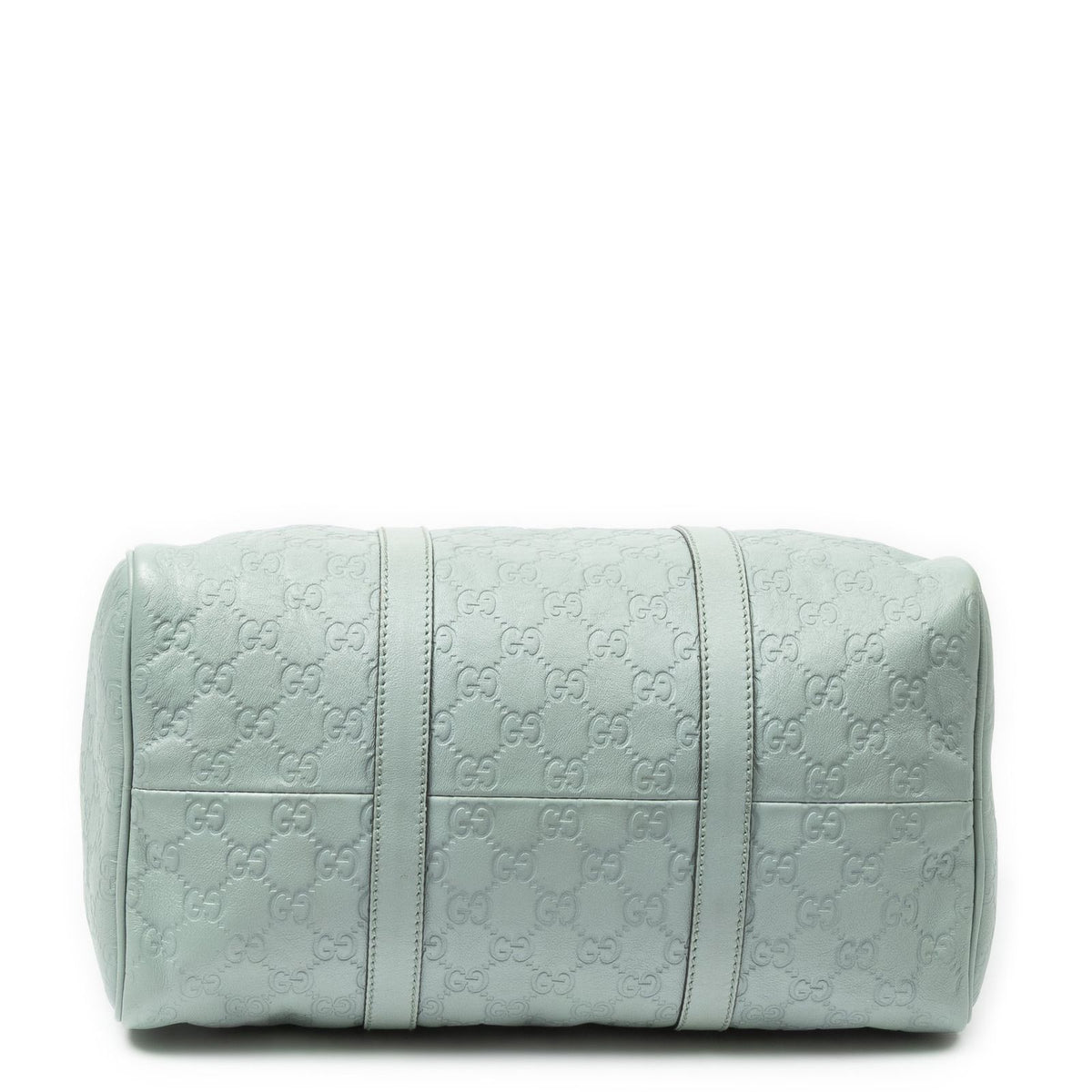 Gucci Medium Boston Light Blue Guccissima Handbag — view 6
