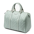 Gucci Medium Boston Light Blue Guccissima Handbag — view 2