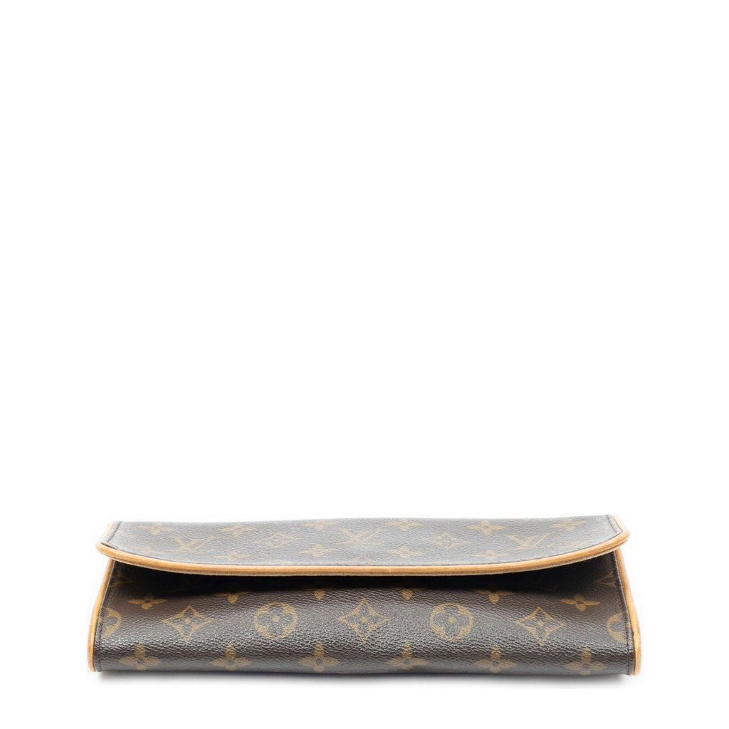 Louis Vuitton Twin Brown Monogram Canvas Shoulder Bag — view 6