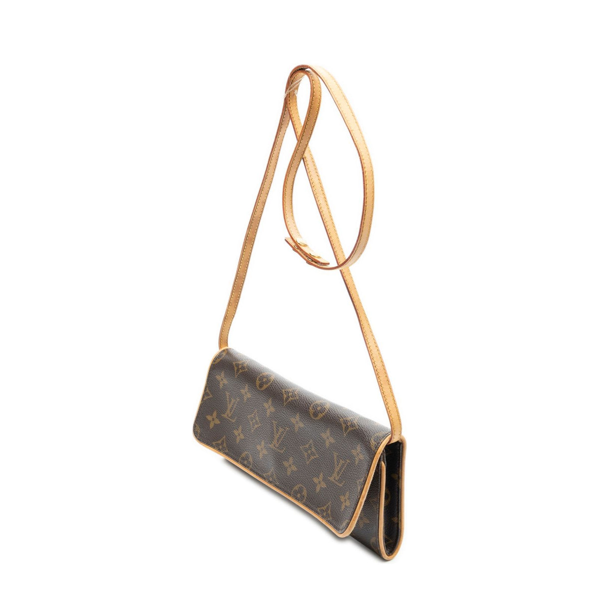 Louis Vuitton Twin Brown Monogram Canvas Shoulder Bag — view 2