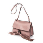 Gucci Medium Bamboo Daily Flap Bag Pink Grain Calfskin Leather — view 2