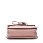 Gucci Medium Bamboo Daily Flap Bag Pink Grain Calfskin Leather — view 6