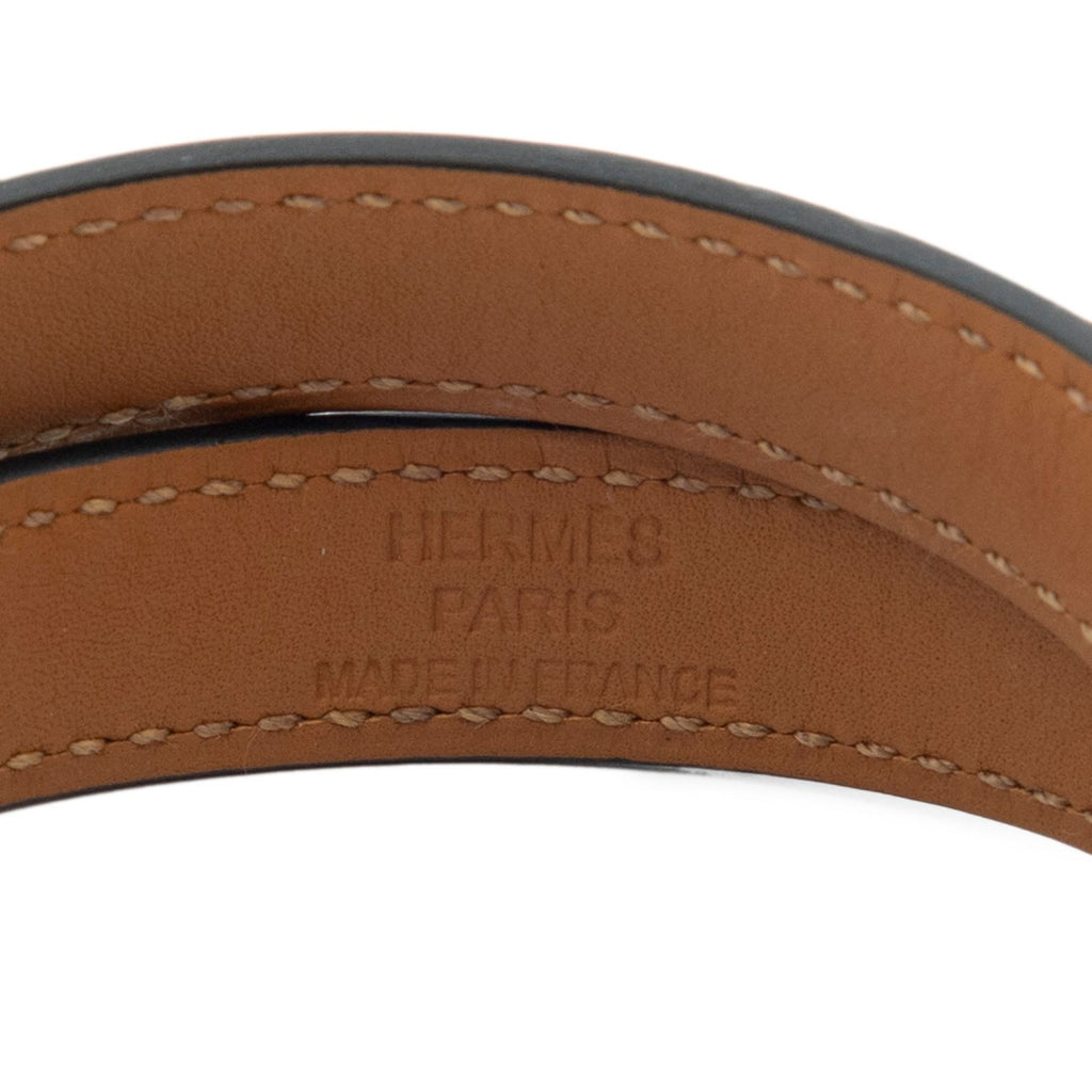 Hermes Kelly Double Tour Bracelet Teal Swift Leather — view 3