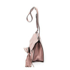 Gucci Medium Bamboo Daily Flap Bag Pink Grain Calfskin Leather — view 3