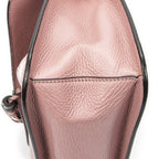 Gucci Medium Bamboo Daily Flap Bag Pink Grain Calfskin Leather — view 8