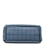 Celine Horizontal Sulky Zip Tote Navy Carriage Print Canvas — view 6
