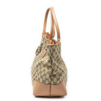 Gucci Heartbit Open Tote Light Orange Beige GG Canvas — view 3