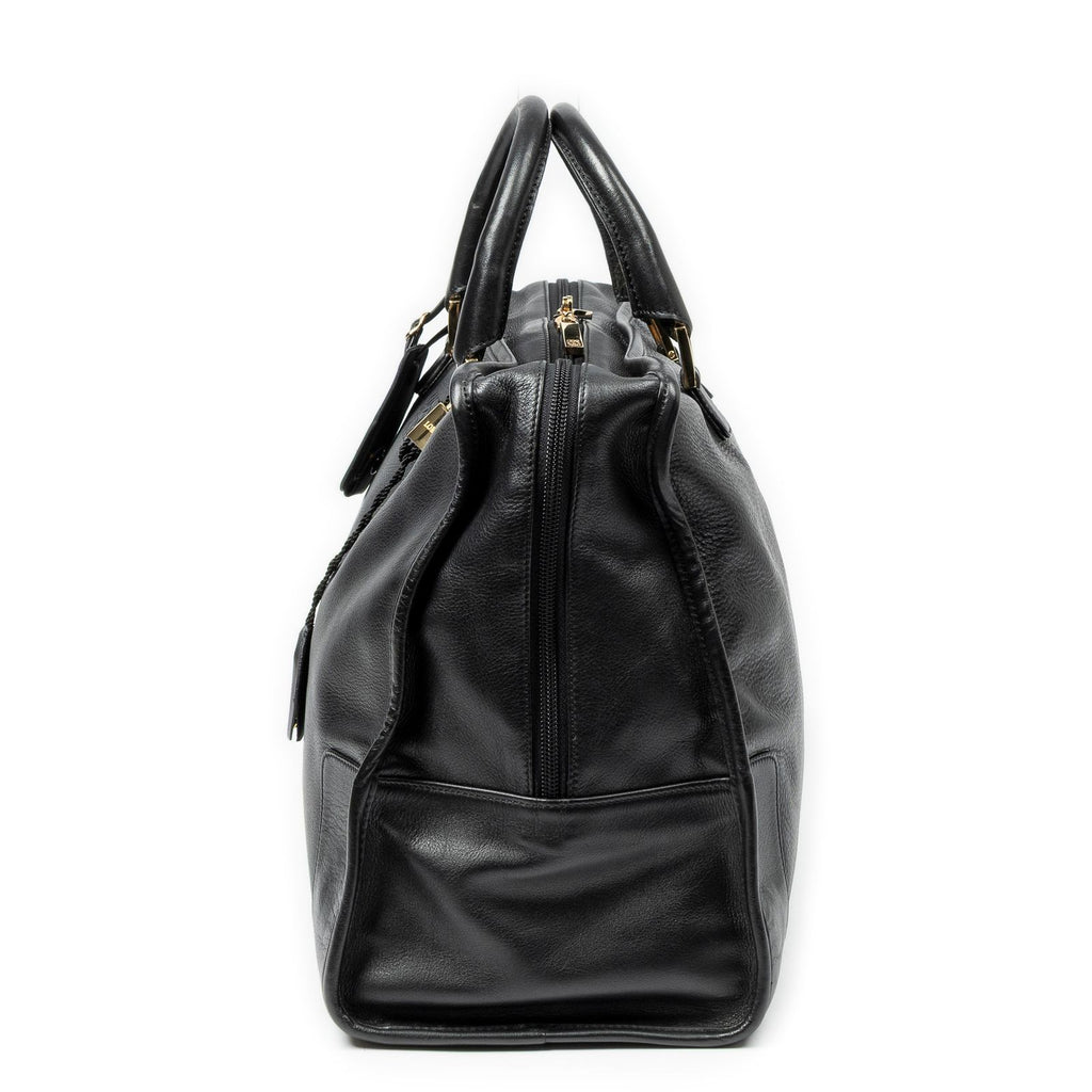Loewe Amazona Black Calfskin Leather Handbag — view 3