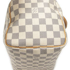 Louis Vuitton Speedy Ivory Damier Azur Handbag — view 8