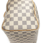 Louis Vuitton Speedy Ivory Damier Azur Handbag — view 7