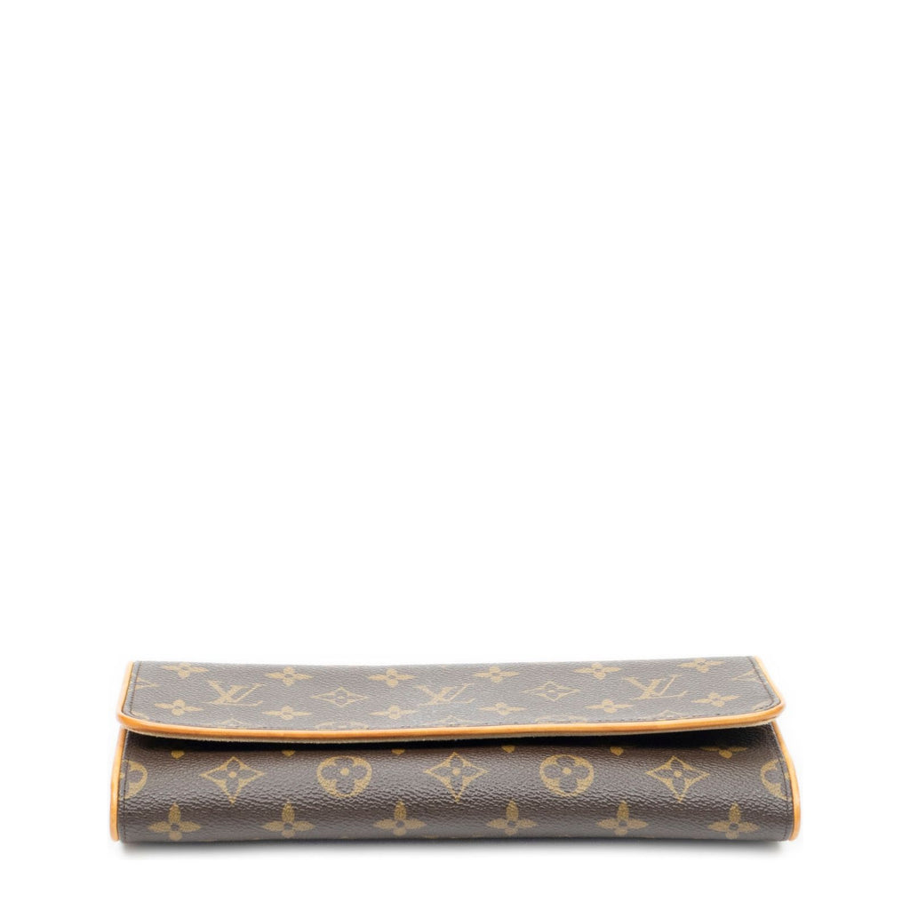 Louis Vuitton Twin Brown Monogram Canvas Shoulder Bag — view 6
