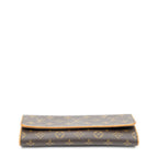 Louis Vuitton Twin Brown Monogram Canvas Shoulder Bag — view 6
