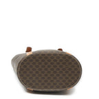 Celine Vintage Bucket Tote Brown Tan Macadam Canvas — view 6