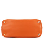 Prada Medium Garda Tote Orange Saffiano Luxe Leather — view 6