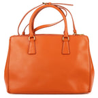Prada Medium Garda Tote Orange Saffiano Luxe Leather — view 5