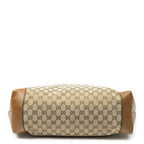 Gucci Large Web Horizon Tal Tote Tan Beige GG Canvas — view 6