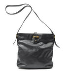 Loewe Vintage Flap Bag Crossbody Black Calfskin Leather