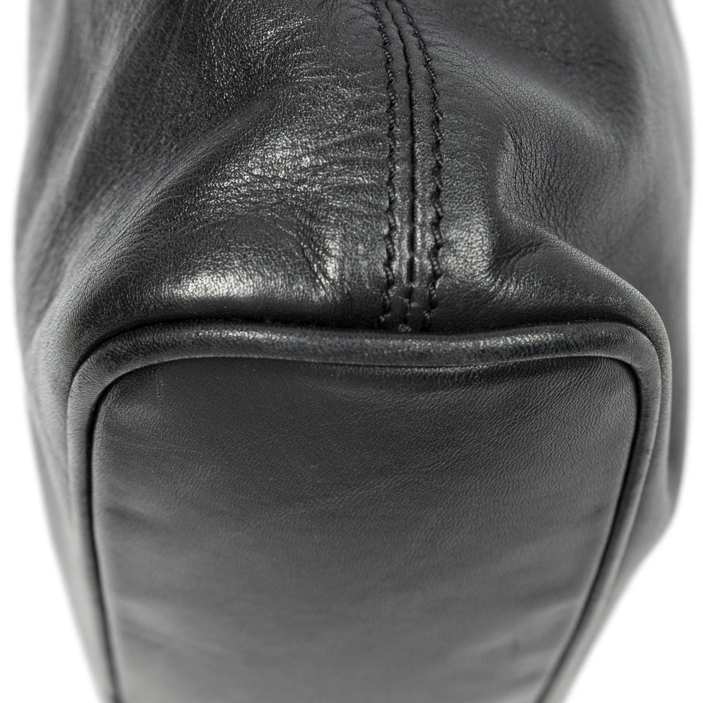 Loewe Vintage Flap Bag Crossbody Black Calfskin Leather — view 8