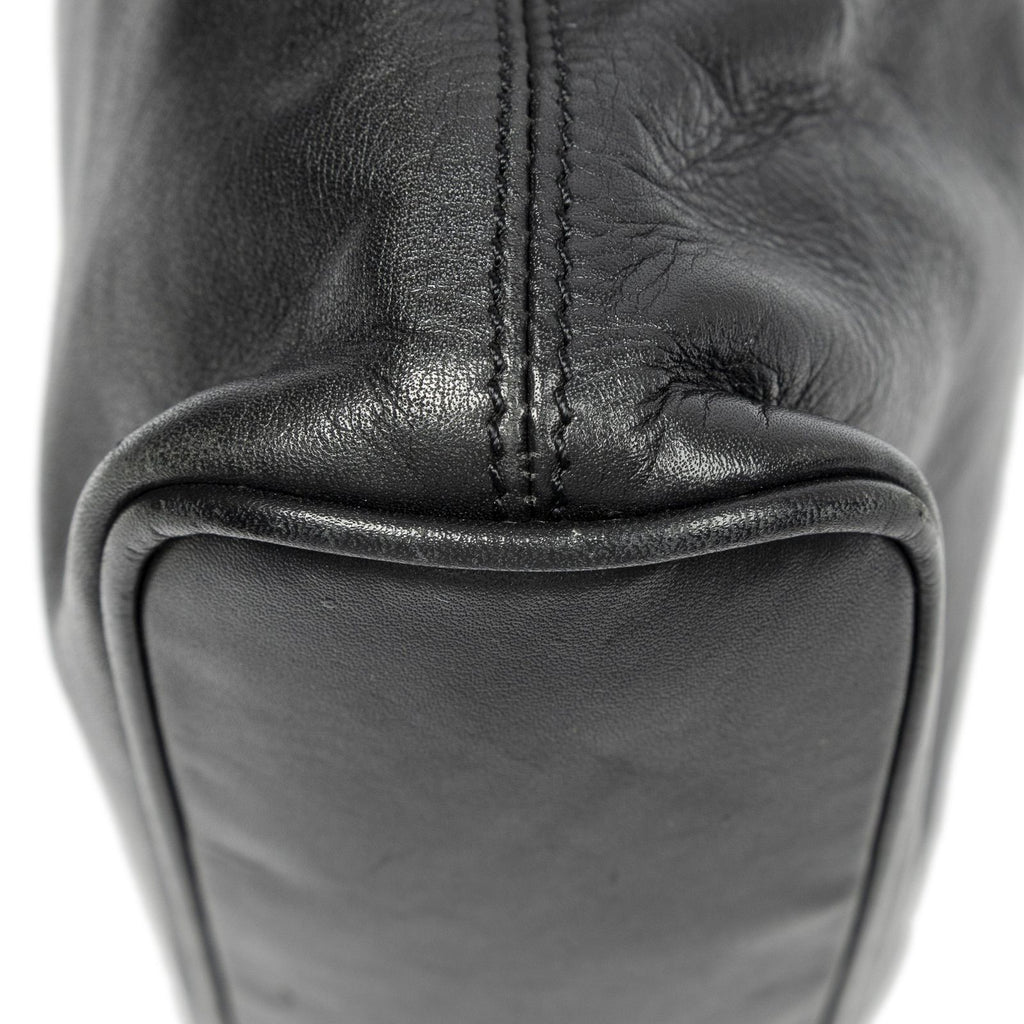 Loewe Vintage Flap Bag Crossbody Black Calfskin Leather — view 7