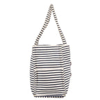 Celine Cabas Thais Tote White Blue Striped Canvas — view 4
