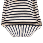 Celine Cabas Thais Tote White Blue Striped Canvas — view 7