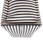 Celine Cabas Thais Tote White Blue Striped Canvas — view 8
