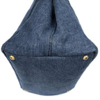 Prada Medium Canapa Tote Blue Denim Canvas — view 7