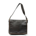 Loewe Flap Bag Messenger Dark Brown Grain Calfskin Leather