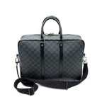 Louis Vuitton Porte Documents Voyage Gray Black Damier Graphite Business Bag — view 5