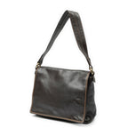 Loewe Flap Bag Messenger Dark Brown Grain Calfskin Leather — view 2
