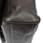 Loewe Flap Bag Messenger Dark Brown Grain Calfskin Leather — view 7