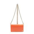 Gucci Betty Chain Wallet Orange Grain Calfskin Leather Shoulder Bag