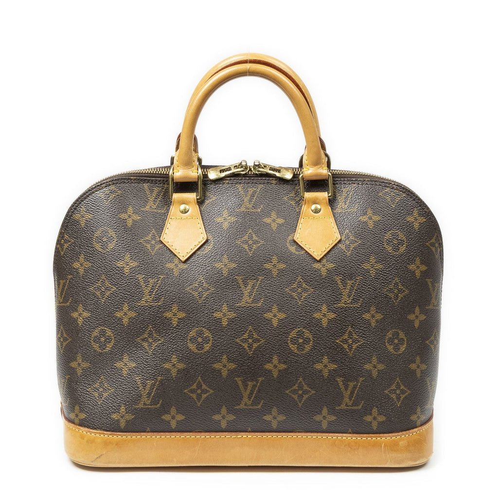 Louis Vuitton Alma Brown Monogram Canvas Handbag — view 5