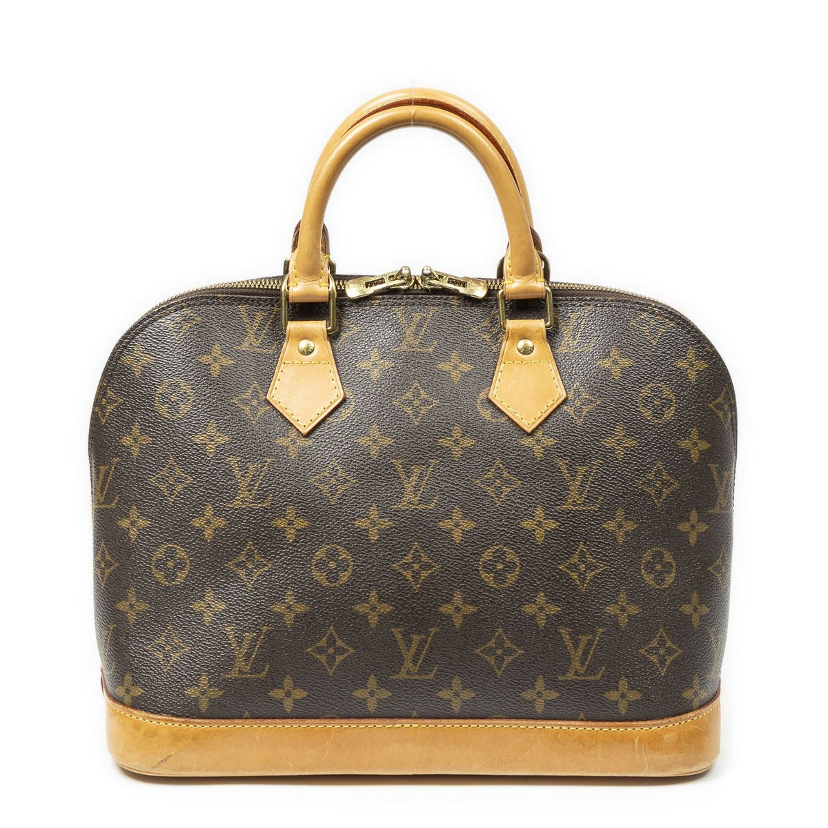 Louis Vuitton Alma Brown Monogram Canvas Handbag — view 5