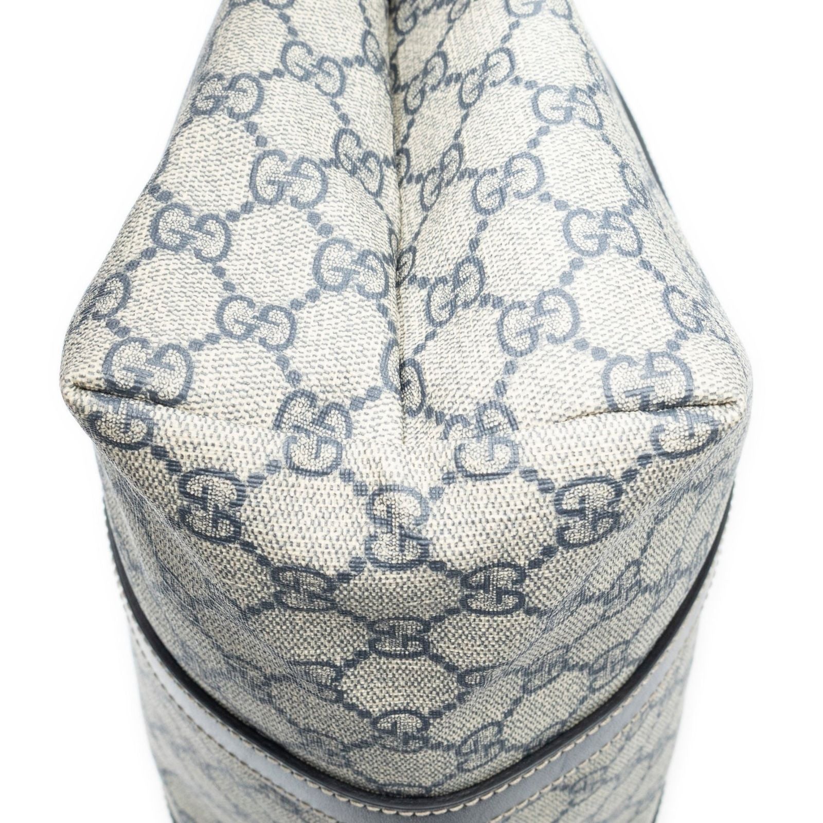 Gucci Vertical Tote Navy Beige Supreme Canvas — view 8