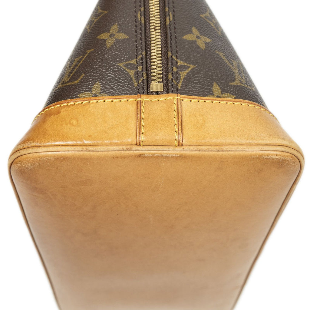 Louis Vuitton Alma Brown Monogram Canvas Handbag — view 7