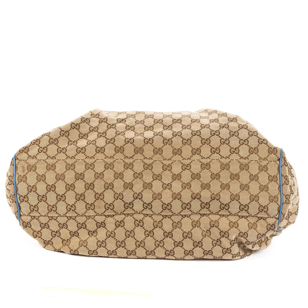 Gucci Sukey Tote Beige Blue GG Canvas — view 6