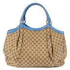 Gucci Sukey Tote Beige Blue GG Canvas — view 5