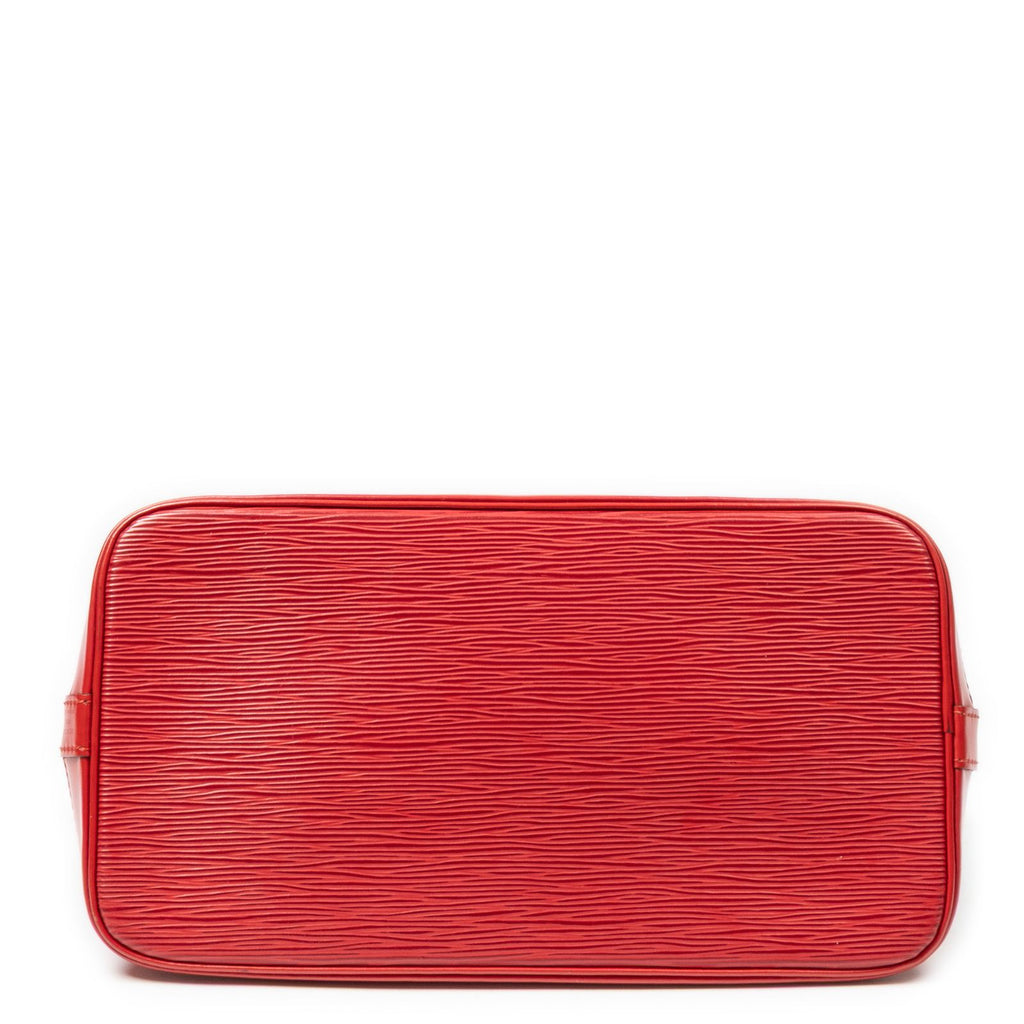 Louis Vuitton Alma Red Epi Handbag — view 6