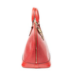 Louis Vuitton Alma Red Epi Handbag — view 4