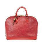 Louis Vuitton Alma Red Epi Handbag