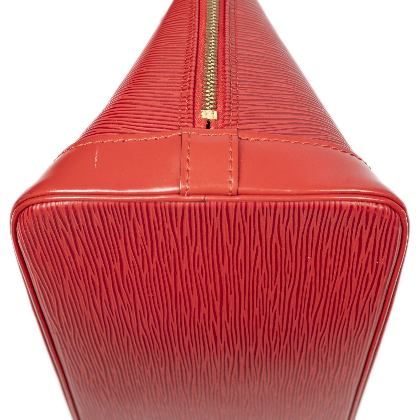 Louis Vuitton Alma Red Epi Handbag — view 7