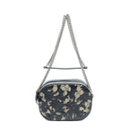 Gucci Mini Arabesque Chain Crossbody Black Beige Supreme Canvas